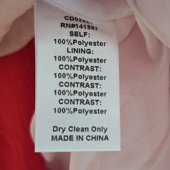 TCEC Womens Dress in White, Pink, and Red Size M - Picture 8 of 9